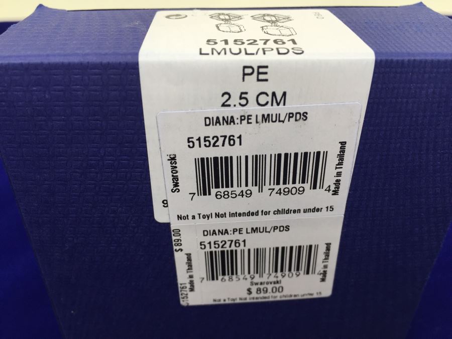 Swarovski Diana Crystal Earrings New In Box 5152761 [Photo 5]