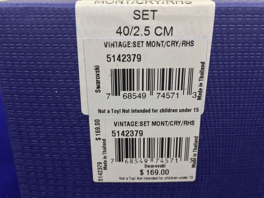 Swarovski Vintage Crystal Earrings And Pendant Necklace 5142379 New In Box [Photo 5]