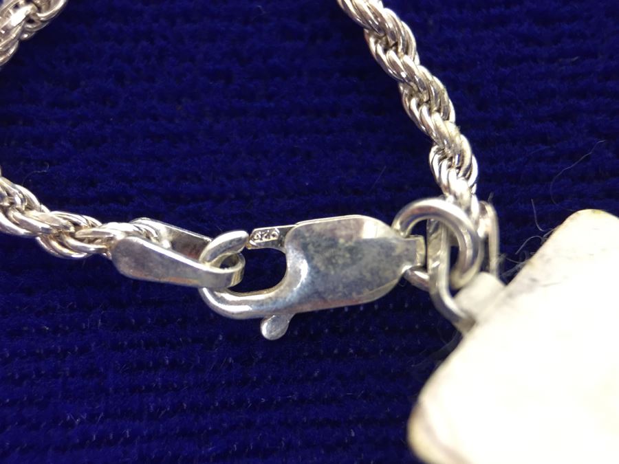 Sterling Silver 24' Italian Rope Chain Necklace NEW [Photo 9]