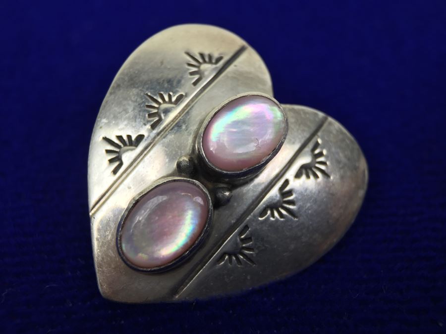 Sterling Silver Navajo Earrings Signed BN 925 [Photo 7]