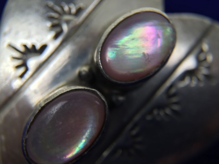 Sterling Silver Navajo Earrings Signed BN 925 [Photo 6]