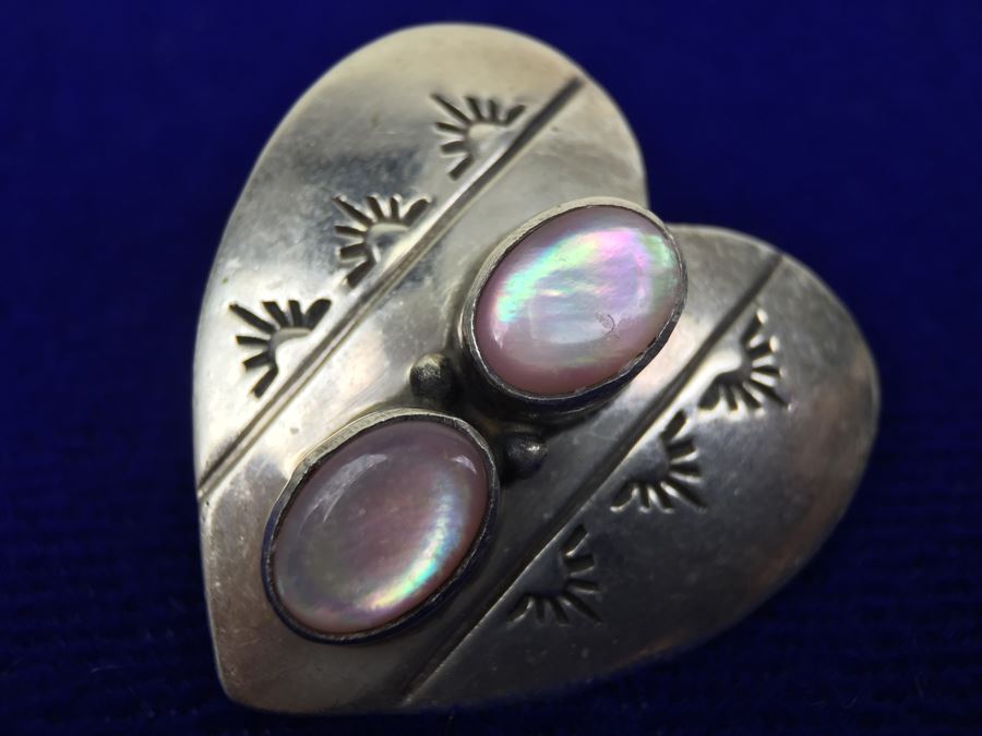 Sterling Silver Navajo Earrings Signed BN 925 [Photo 8]