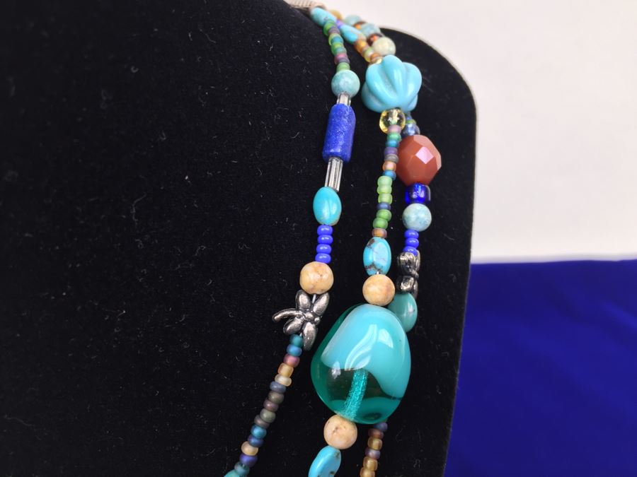 How The West Was Fun Navajo Sterling Silver Necklace Pendant Signed TM Taylor Sterling Attributed To Mary Tsosie [Photo 7]