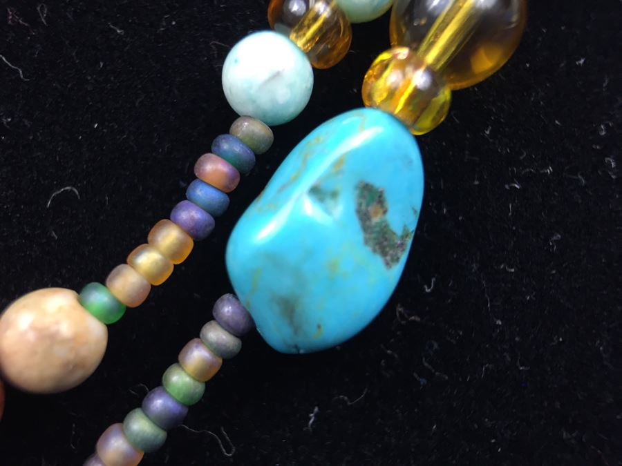 How The West Was Fun Navajo Sterling Silver Necklace Pendant Signed TM Taylor Sterling Attributed To Mary Tsosie [Photo 13]