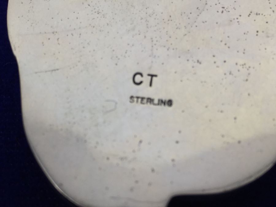 Large Sterling Silver Malachite Pendant Navajo Signed CT Sterling With Sterling Silver 925 Italy Rope Chain Necklace [Photo 11]