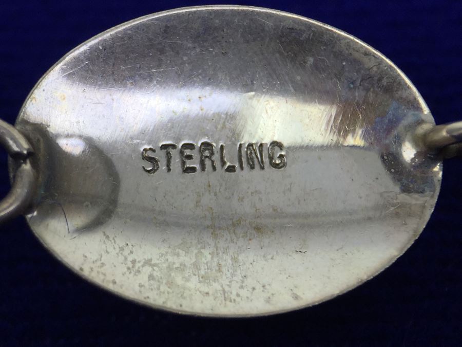 Native American Sterling Silver Navajo Malachite Bracelet A. Wilson New With Tags [Photo 8]