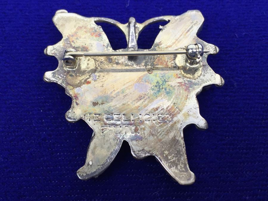 H E CELLICION, ZUNI Sterling Silver Pendant Brooch [Photo 6]