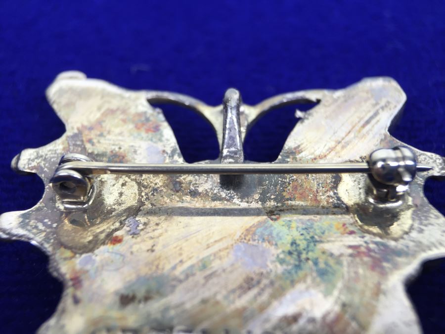 H E CELLICION, ZUNI Sterling Silver Pendant Brooch [Photo 15]