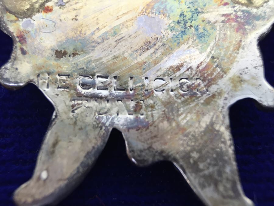 H E CELLICION, ZUNI Sterling Silver Pendant Brooch [Photo 3]