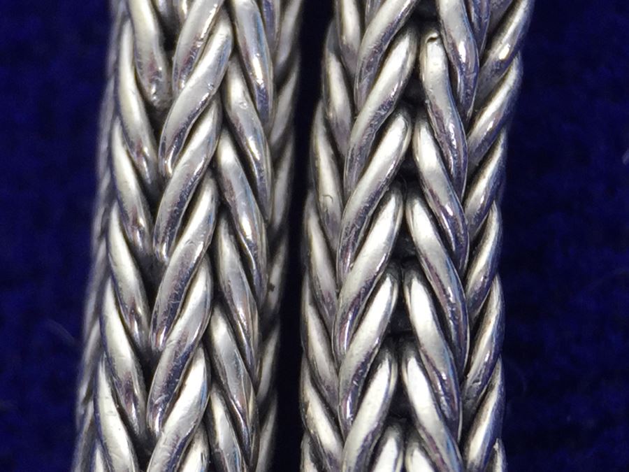 Stunning Sterling Silver And 18K Gold Diamond Bracelet Signed EFFY BH 40g [Photo 22]