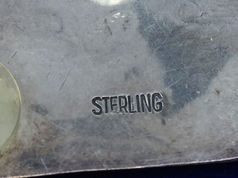 Vintage Sterling Silver Navajo Multi Stone Garnet Earrings Signed B. CHEE 'Ben Chee' [Photo 7]