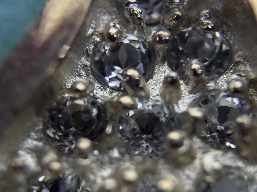 Larimar CZ Slider In Sterling Silver With Sterling Silver Necklace Signed 19g [Photo 14]