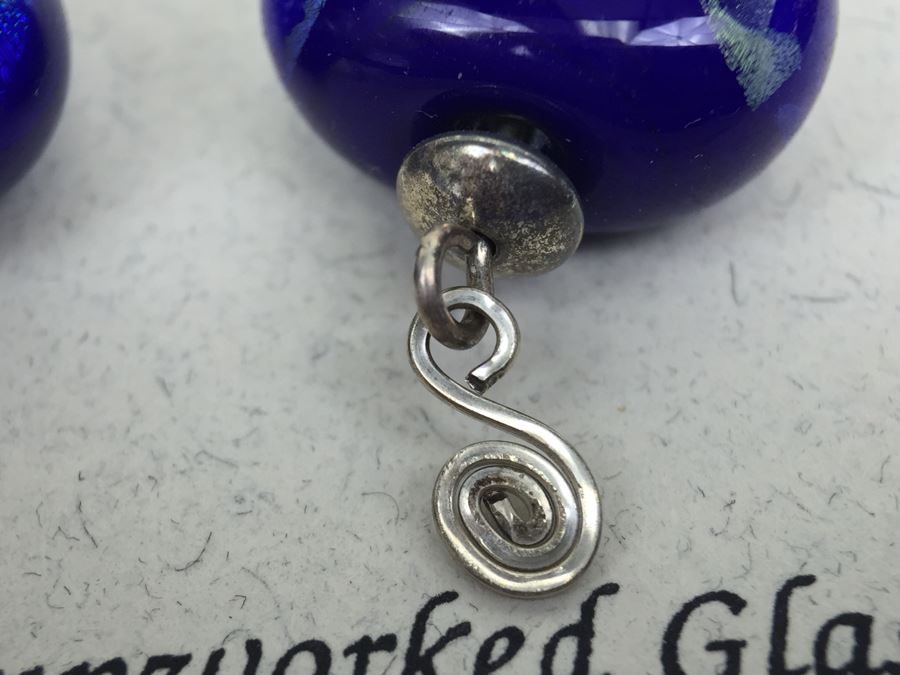 Laughing Wolf Designs Handmade Lampworked Glass Beads Sterling Silver NEW [Photo 6]