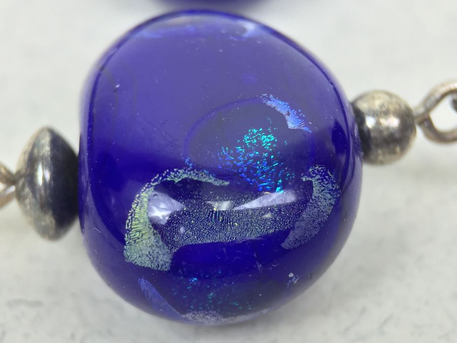 Laughing Wolf Designs Handmade Lampworked Glass Beads Sterling Silver NEW [Photo 3]