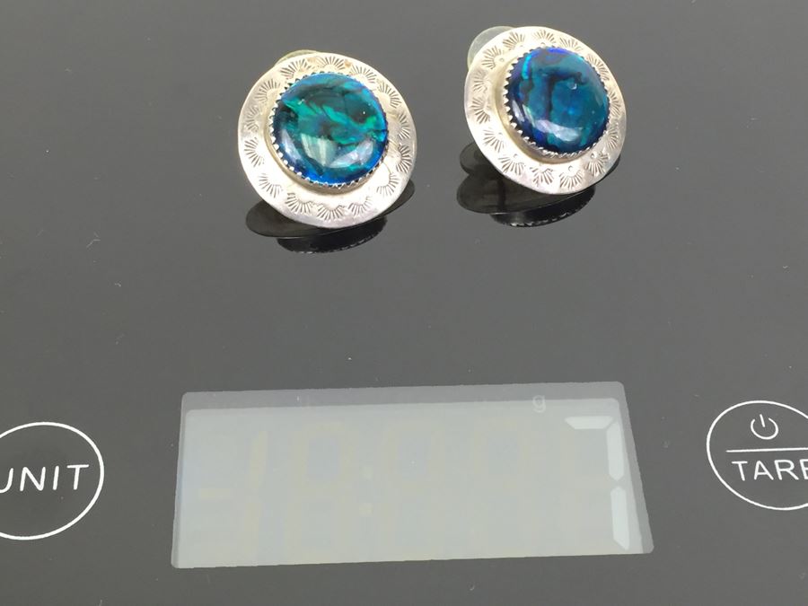 Silver Abalone Pierced Earrings [Photo 9]