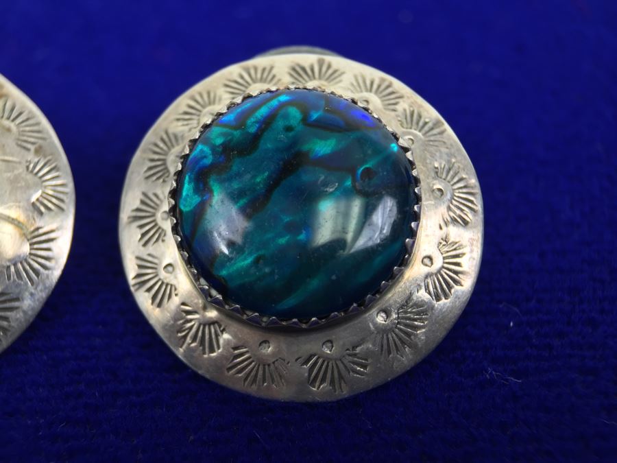 Silver Abalone Pierced Earrings [Photo 7]