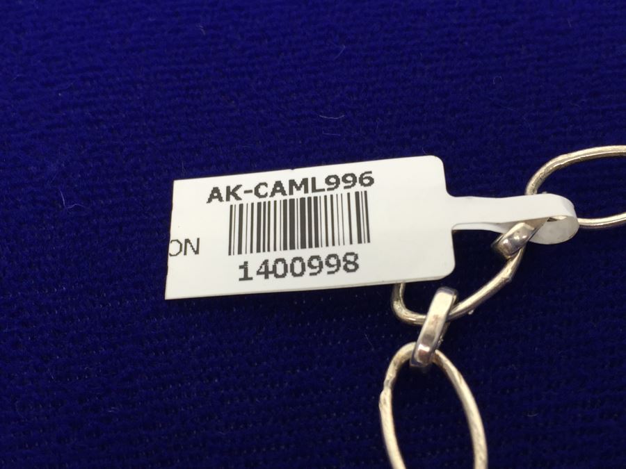 Genuine Blue Moonstone And Sterling Silver Necklace And Matching Earrings [Photo 6]