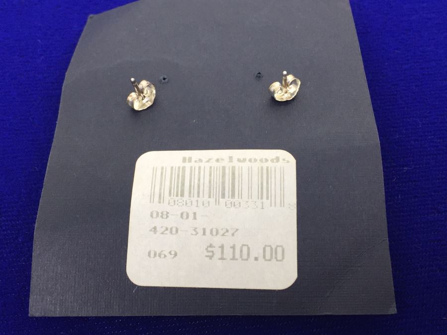 Vintage Sterling Silver Native American Pierced Earrings Signed G Sterling 11g [Photo 3]