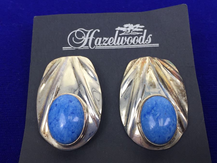 Vintage Sterling Silver Native American Pierced Earrings Signed G Sterling 11g
