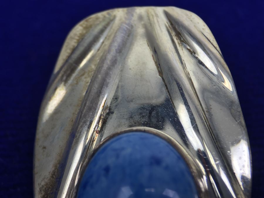 Vintage Sterling Silver Native American Pierced Earrings Signed G Sterling 11g [Photo 7]