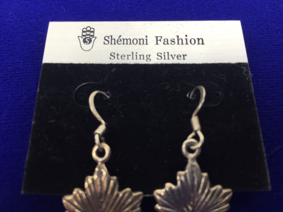 Shemoni Fashion Sterling Silver Amethyst Earrings [Photo 2]