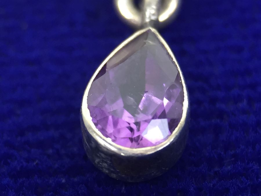 Shemoni Fashion Sterling Silver Amethyst Earrings [Photo 7]