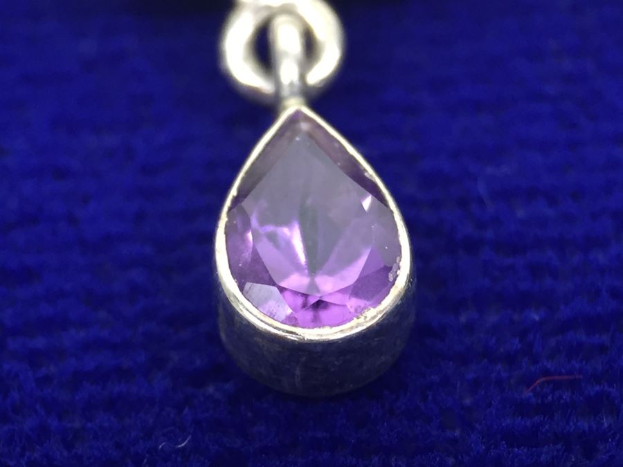 Shemoni Fashion Sterling Silver Amethyst Earrings [Photo 5]