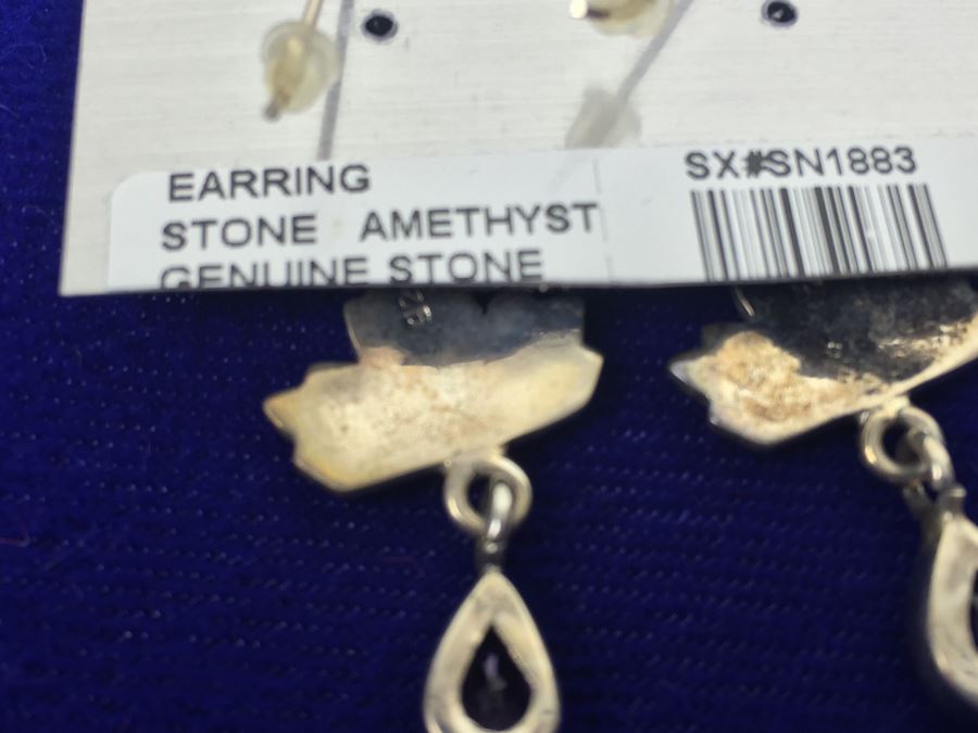 Shemoni Fashion Sterling Silver Amethyst Earrings [Photo 11]