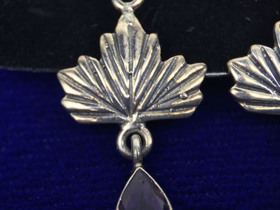 Shemoni Fashion Sterling Silver Amethyst Earrings [Photo 8]