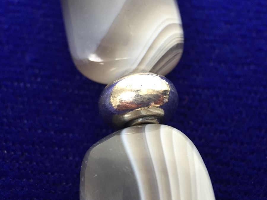 Botswana Agate Beads With Sterling Silver Accents [Photo 7]