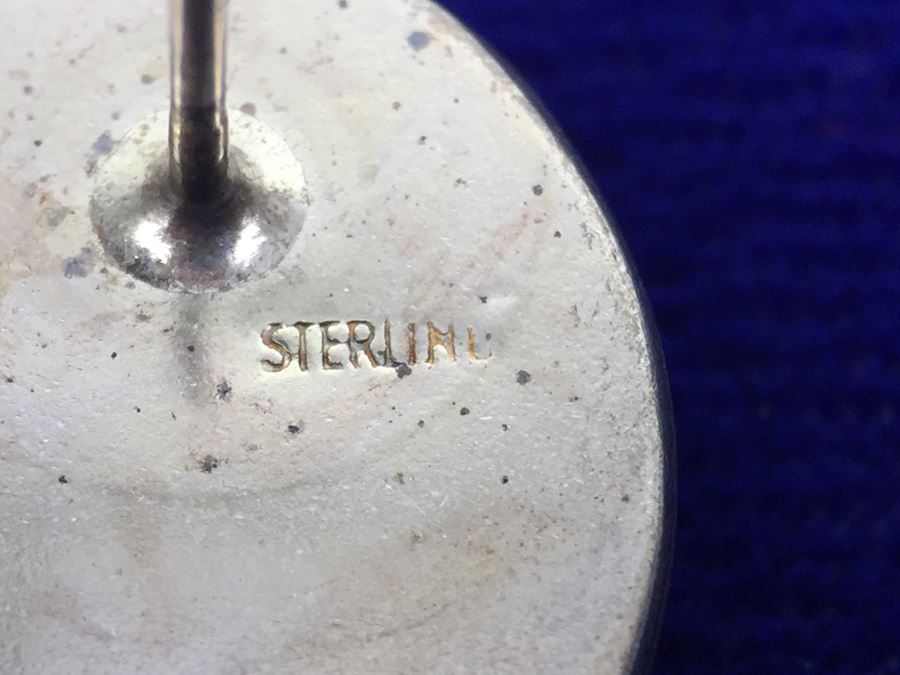 Sterling Silver And Malachite Pierced Earrings [Photo 3]