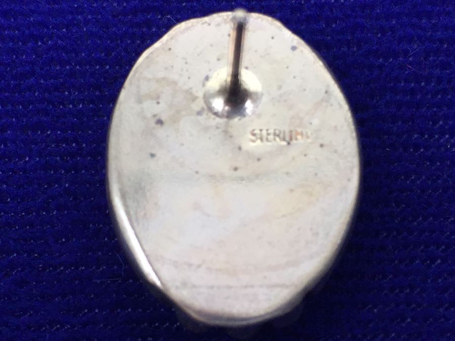 Sterling Silver And Malachite Pierced Earrings [Photo 5]