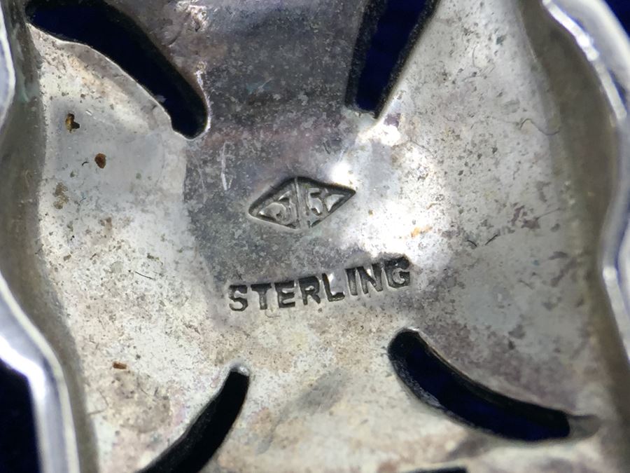 Vintage Sterling Silver Marcasite, Moonstone, Black Onyx Bracelet Signed Sterling JJ Judith Jack [Photo 12]