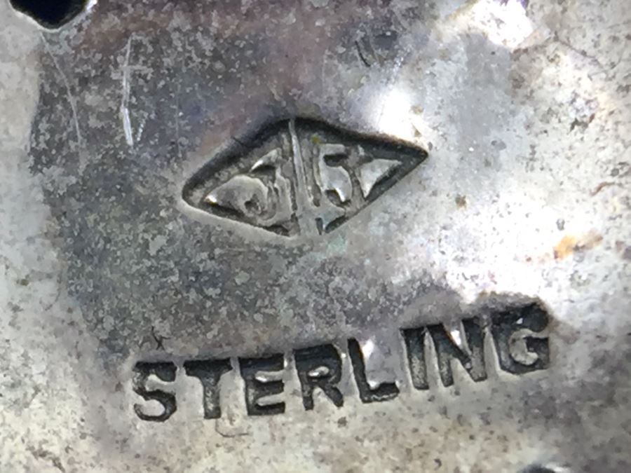 Vintage Sterling Silver Marcasite, Moonstone, Black Onyx Bracelet Signed Sterling JJ Judith Jack [Photo 3]