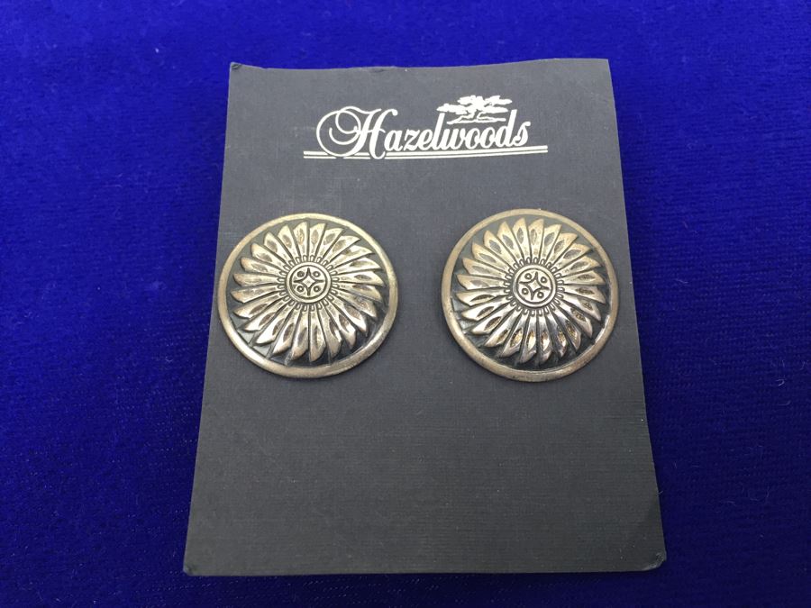 Vintage Sterling Silver Pierced Earrings 8g [Photo 4]