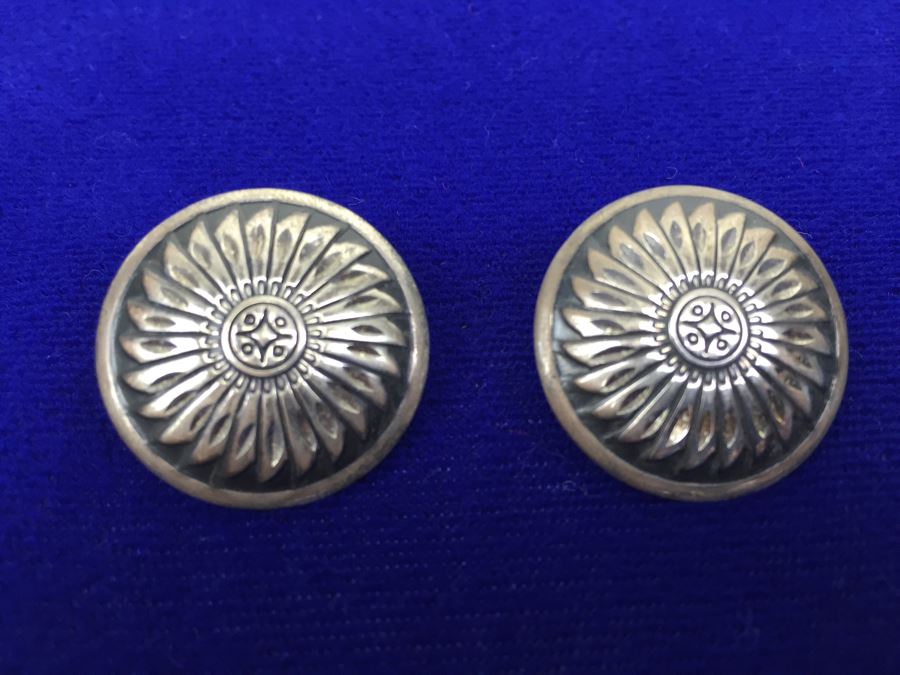 Vintage Sterling Silver Pierced Earrings 8g [Photo 5]