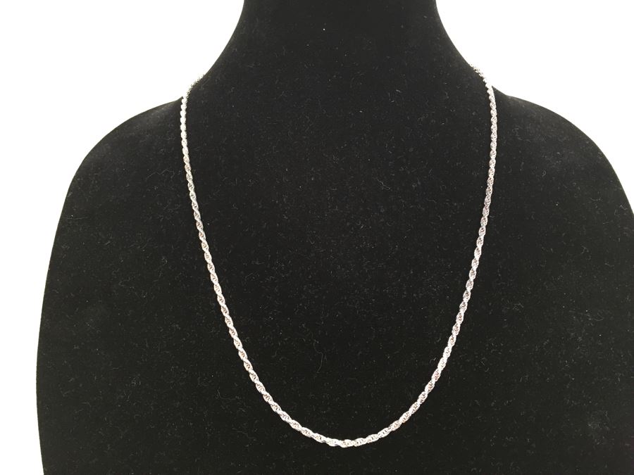 Sterling Silver Italian Rope Chain 15g
