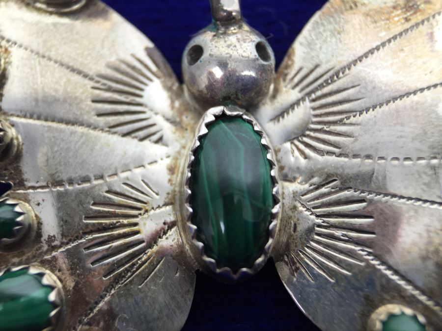 Sterling Silver Butterfly Brooch Signed FY Sterling [Photo 2]