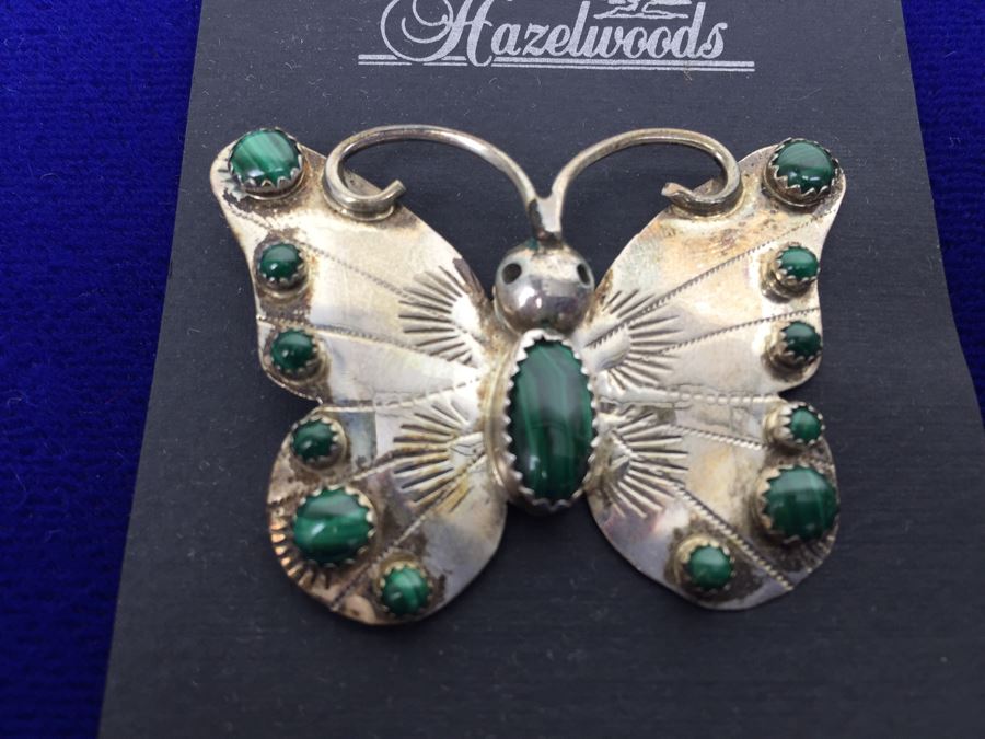 Sterling Silver Butterfly Brooch Signed FY Sterling [Photo 5]