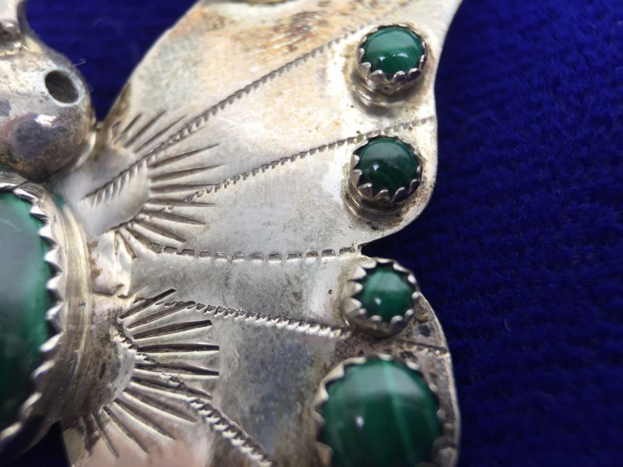 Sterling Silver Butterfly Brooch Signed FY Sterling [Photo 13]