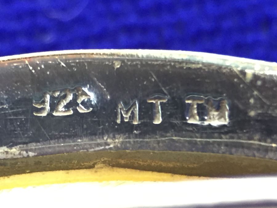 Vintage Sterling Silver Marcasite And Mother Of Pearl Brooch Signed 925 MT TH 8g [Photo 12]