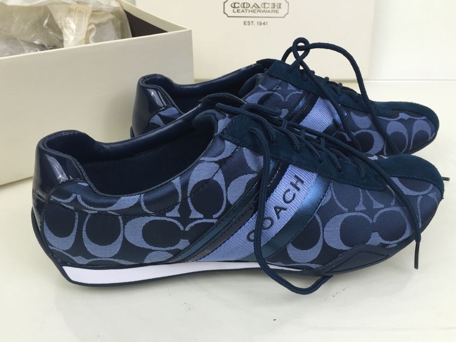 COACH Navy Shoes Jayme Style A1587 Size 10M New In Box