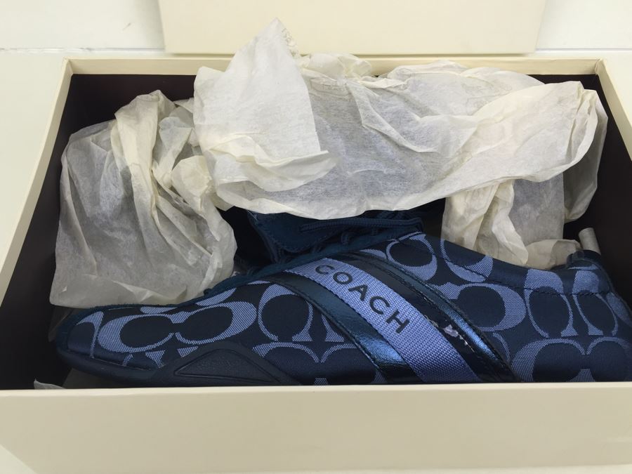 COACH Navy Shoes Jayme Style A1587 Size 10M New In Box [Photo 7]