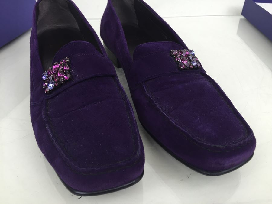 Stuart Weitzman Habit Suede Shoes Size 9.5 M Lightly Used With Box [Photo 10]