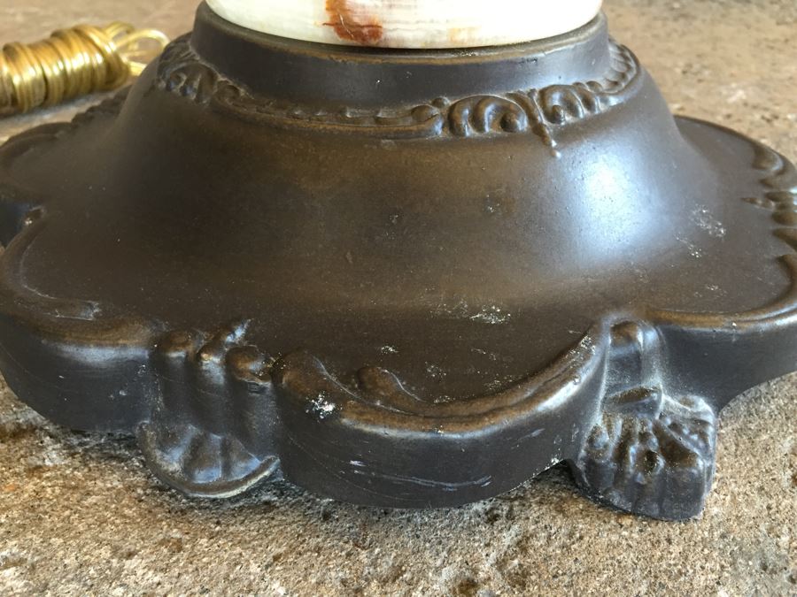 Stunning Dale Tiffany Floor Lamp With Hummingbird And Floral Motif [Photo 8]