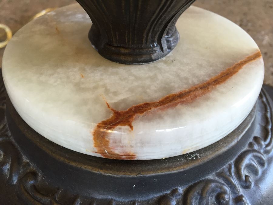 Stunning Dale Tiffany Floor Lamp With Hummingbird And Floral Motif [Photo 6]