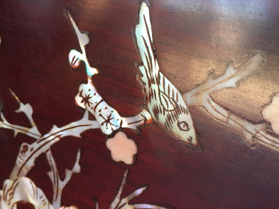 Rosewood Chinese Corner Chair With Inlay Mother Of Pearl  [Photo 6]