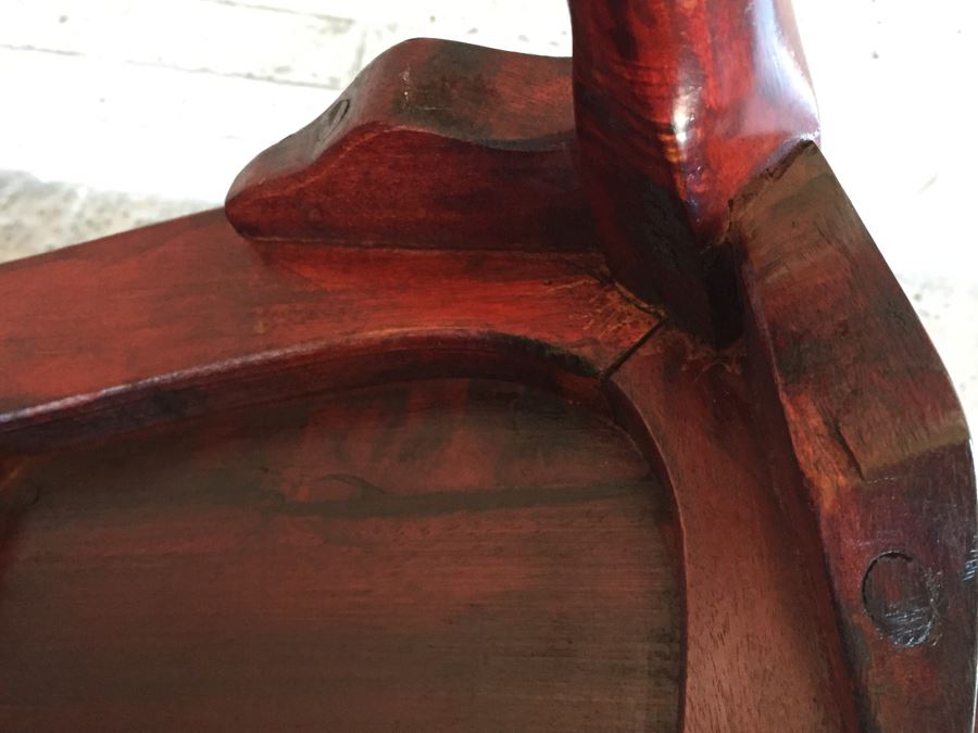 Rosewood Chinese Corner Chair With Inlay Mother Of Pearl  [Photo 21]