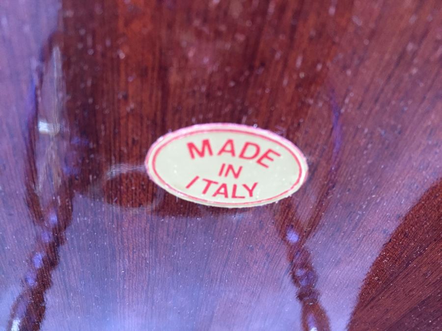 Vintage Italian Inlaid Marquetry Wood Serving Bar Tea Cart Drop Leaf Gorgeous [Photo 3]