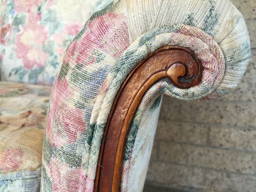 Pair Of Nice Vintage Upholstered Armchairs [Photo 7]